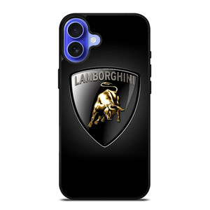 BLACK LAMBORGHINI LOGO iPhone 16 Case Cover BLACK LAMBORGHINI LOGO iPhone 16 Case Cover