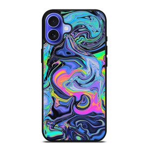 BLUE LIQUID CHROME iPhone 16 Case Cover