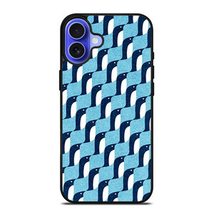 BLUE PENGUINS PATTERN iPhone 16 Case Cover