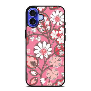 BLUSH PINK VERA BRADLEY PRINT iPhone 16 Case Cover