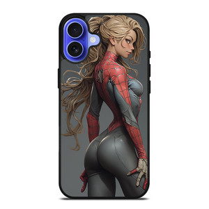 CARTOON SPIDER GIRL SEXY MARVEL COMICS iPhone 16 Case Cover