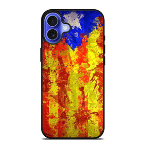 CATALONIA FLAG BRUSHES iPhone 16 Case Cover CATALONIA FLAG BRUSHES iPhone 16 Case Cover