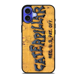 CATERPILLAR TRACTOR LOGO RUSTY EMBLEM iPhone 16 Case Cover CATERPILLAR TRACTOR LOGO RUSTY EMBLEM iPhone 16 Case Cover