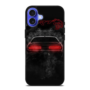 CHALLENGER HELLCAT BLACK DODGE SRT iPhone 16 Case Cover CHALLENGER HELLCAT BLACK DODGE SRT iPhone 16 Case Cover