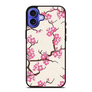 CHERRY BLOSSOM FLOWERS PATTERN iPhone 16 Case Cover