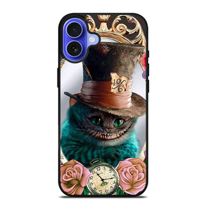 CHESHIRE CAT ALICE IN WONDERLAND CARTOON iPhone 16 Case Cover
