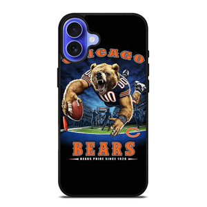 CHICAGO BEARS FOOTBALL MASCOT iPhone 16 Case Cover CHICAGO BEARS FOOTBALL MASCOT iPhone 16 Case Cover