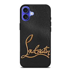 CHRISTIAN LOUBOUTIN LOGO LEATHER iPhone 16 Case Cover CHRISTIAN LOUBOUTIN LOGO LEATHER iPhone 16 Case Cover