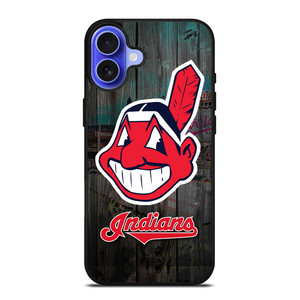 CLEVELAND INDIANS WOODEN LOGO iPhone 16 Case Cover CLEVELAND INDIANS WOODEN LOGO iPhone 16 Case Cover