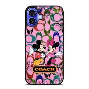 COACH MICKEY MINNIE MOUSE iPhone 16 Case Cover