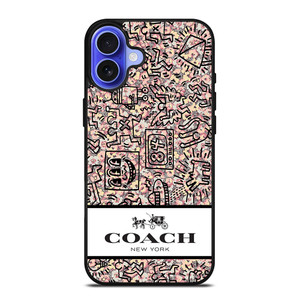 COACH NEW YORK ABSTRACK iPhone 16 Case Cover