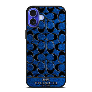 COACH NEW YORK BLUE 3 iPhone 16 Case Cover