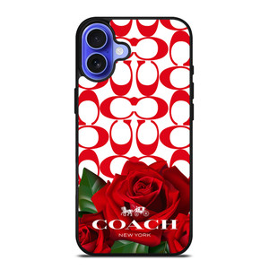 COACH NEW YORK FLOWER 4 iPhone 16 Case Cover