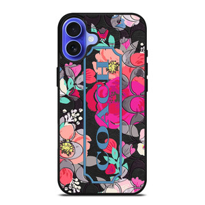 COACH NEW YORK FLOWER iPhone 16 Case Cover