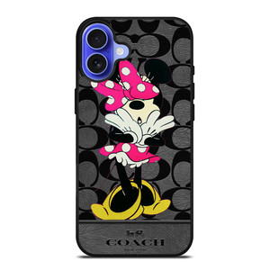 COACH NEW YORK MINNIE MOUSE iPhone 16 Case Cover COACH NEW YORK MINNIE MOUSE iPhone 16 Case Cover
