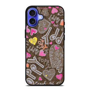 COACH NEW YORK NEW POOPY iPhone 16 Case Cover COACH NEW YORK NEW POOPY iPhone 16 Case Cover