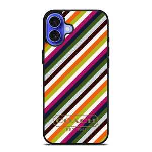 COACH NEW YORK RAINBOW iPhone 16 Case Cover