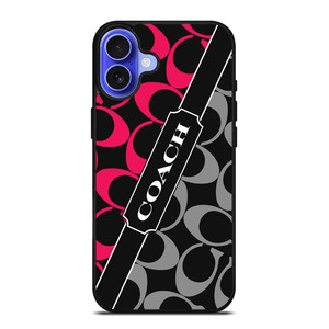 COACH NEW YORK RED WHITE iPhone 16 Case Cover