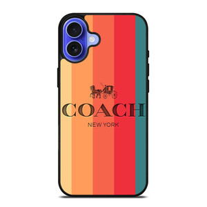 COACH NEW YORK STRIPES 2 iPhone 16 Case Cover COACH NEW YORK STRIPES 2 iPhone 16 Case Cover