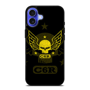 CORVETTE C6R SKULL iPhone 16 Case Cover
