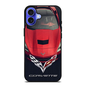 CORVETTE CAR RED LOGO iPhone 16 Case Cover
