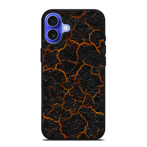 CRACKED LAVA TEXTURE iPhone 16 Case Cover