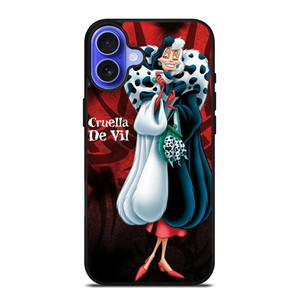 CRUELLA DE VIL DISNEY VILLAIN iPhone 16 Case Cover