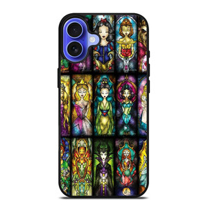 DISNEY PRINCESS STAINED GLASS iPhone 16 Case Cover