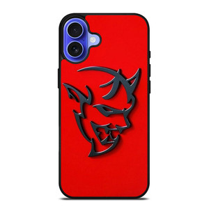 DODGE DEMON LOGO RED iPhone 16 Case Cover