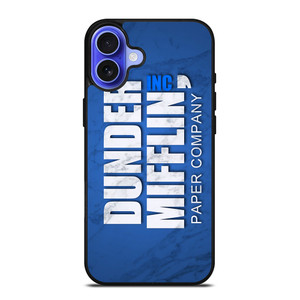 DUNDER MIFFLIN LOGO MARBLE iPhone 16 Case Cover