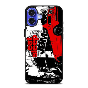 EAT SLEEP JDM ART iPhone 16 Case Cover