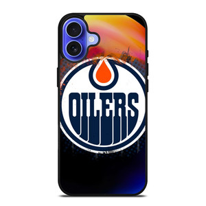 EDMONTON OILERS FIRE LOGO iPhone 16 Case Cover