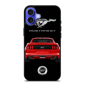 FORD MUSTANG GT RED CAR iPhone 16 Case Cover FORD MUSTANG GT RED CAR iPhone 16 Case Cover