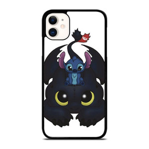 TOOTHLESS AND STITCH CUTE iPhone 11 Case Cover TOOTHLESS AND STITCH CUTE iPhone 11 Case Cover