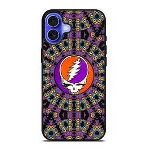 GRATEFUL DEAD PUPLE LOGO iPhone 16 Case Cover