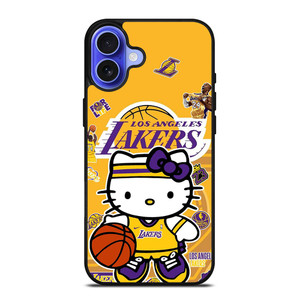 HELLO KITTY LA LAKERS KOBE BRYANT iPhone 16 Case Cover HELLO KITTY LA LAKERS KOBE BRYANT iPhone 16 Case Cover