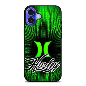 HURLEY LOGO GREEN iPhone 16 Case Cover HURLEY LOGO GREEN iPhone 16 Case Cover