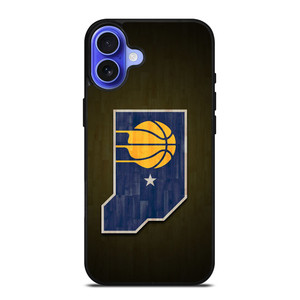 INDIANA PACERS WOODEN LOGO iPhone 16 Case Cover INDIANA PACERS WOODEN LOGO iPhone 16 Case Cover