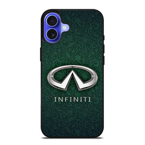 INFINITI CAR LOGO GREEN PATTERN iPhone 16 Case Cover