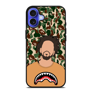 J COLE BAPE PAINT iPhone 16 Case Cover