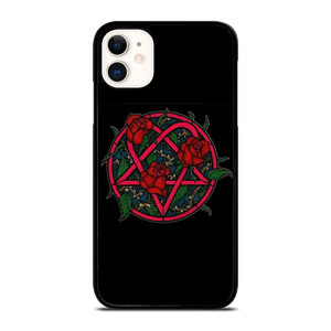 HIM BAND HEARTAGRAM FLOWER iPhone 11 Case Cover HIM BAND HEARTAGRAM FLOWER iPhone 11 Case Cover