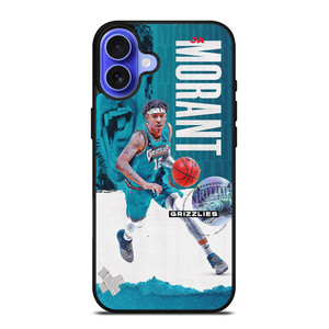 JA MORANT MEMPHIS GRIZZLIES NBA 2 iPhone 16 Case Cover