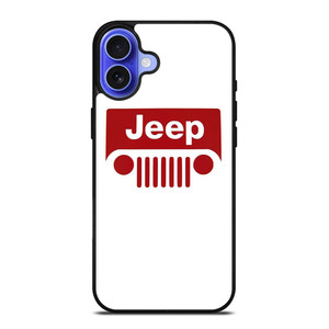 JEEP CAR LOGO RED iPhone 16 Case Cover