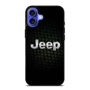 JEEP GREEN CARBON LOGO iPhone 16 Case Cover JEEP GREEN CARBON LOGO iPhone 16 Case Cover