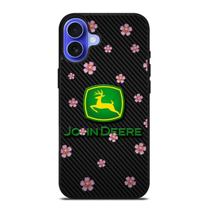 JOHN DEERE FLOWER CARBON iPhone 16 Case Cover