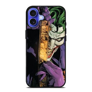 JOKER WITH FILM DC BATMAN CARTOON iPhone 16 Case Cover JOKER WITH FILM DC BATMAN CARTOON iPhone 16 Case Cover