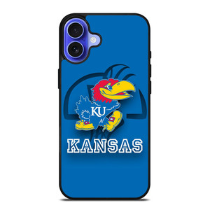 KANSAS JAYHAWKS BASKETBALL LOGO iPhone 16 Case Cover