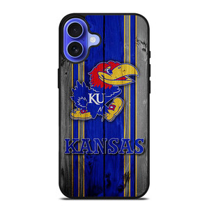 KANSAS JAYHAWKS LOGO iPhone 16 Case Cover