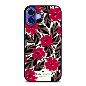 KATE SPADE FLOWER RED iPhone 16 Case Cover KATE SPADE FLOWER RED iPhone 16 Case Cover