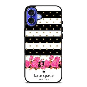 KATE SPADE NEW YORK FLORAL POLKADOTS iPhone 16 Case Cover KATE SPADE NEW YORK FLORAL POLKADOTS iPhone 16 Case Cover